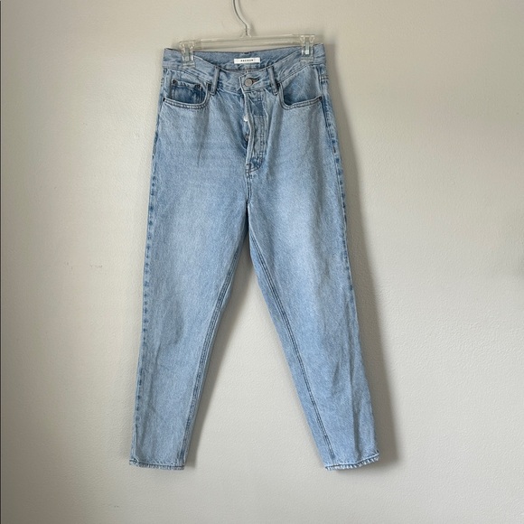 PacSun High-Rise Light Blue Jeans — Straight Leg - Picture 4 of 4